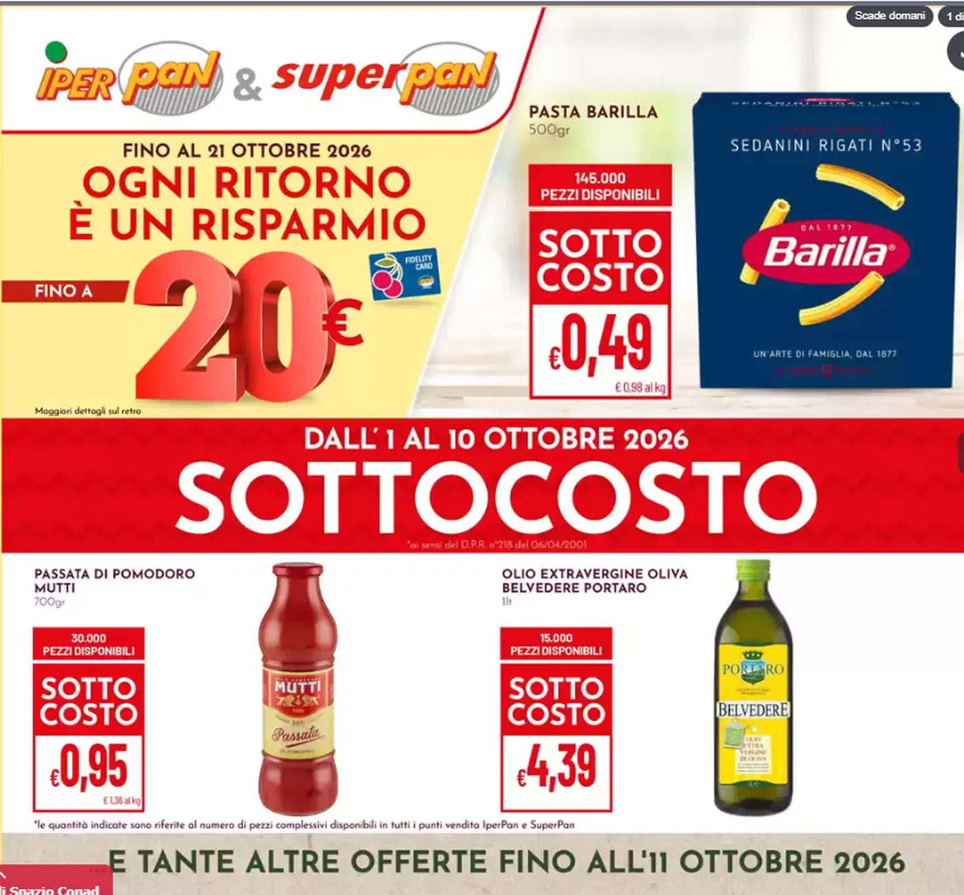 Pagina 1 del volantino